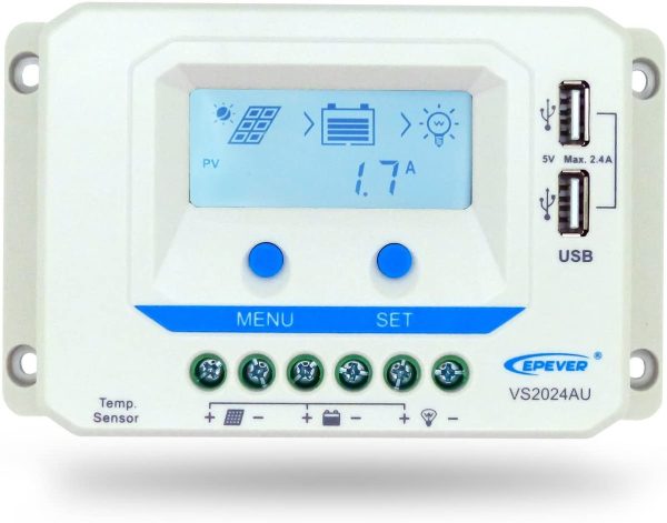 EPEVER Solar PWM Charge Controller 12/24V 20 Amp $67 1