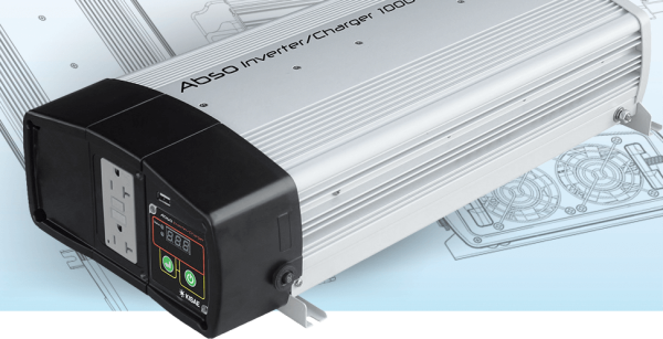 KISAE, IC121040, ABSO 1000W 12V SINEWAVE INVERTER/CHARGER $430 1