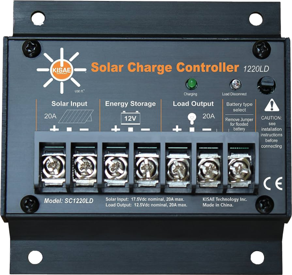 KISAE SC1220LD 20A 12V Solar Charge Controller $59.99 1